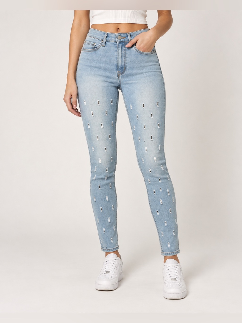 Blue Turtle Junior 11  Jeans Light Wash High Waist